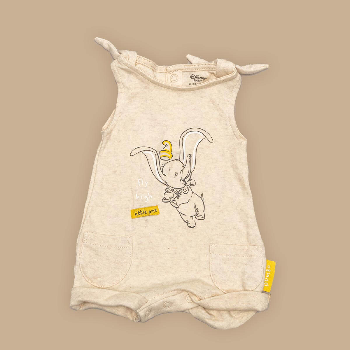 Baby Elephant Cute Yellow Color Romper - Image 3