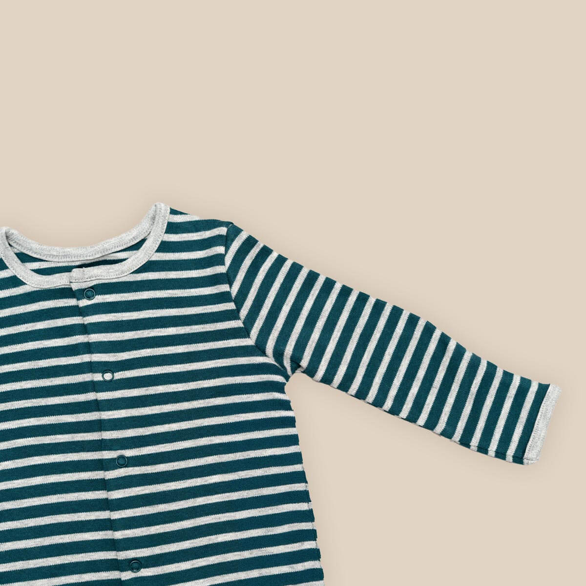 Striped Design High-quality Baby Sleepsuit - Image 3