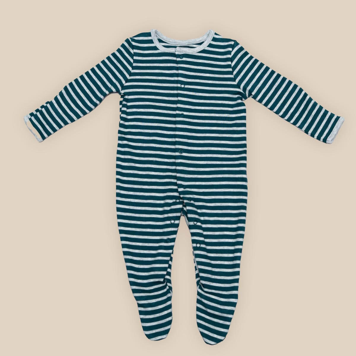 Striped Design High-quality Baby Sleepsuit - Image 2