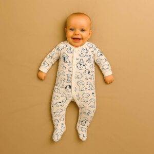 Little Puppy Printed Cute Sleepsuit