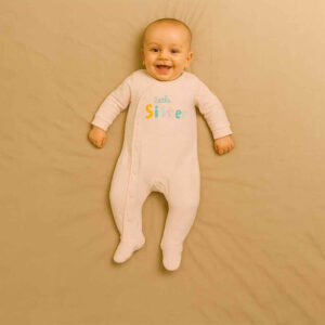 Little Sister Printed Pink Color Sleepsuit