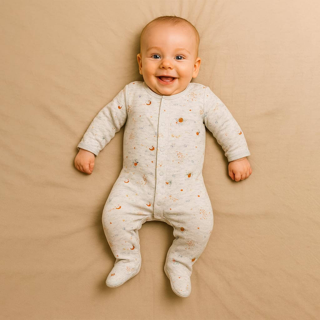 Planetary Designed Cute Sleepsuit