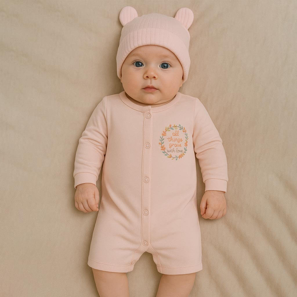 Cute Pink Color Romper