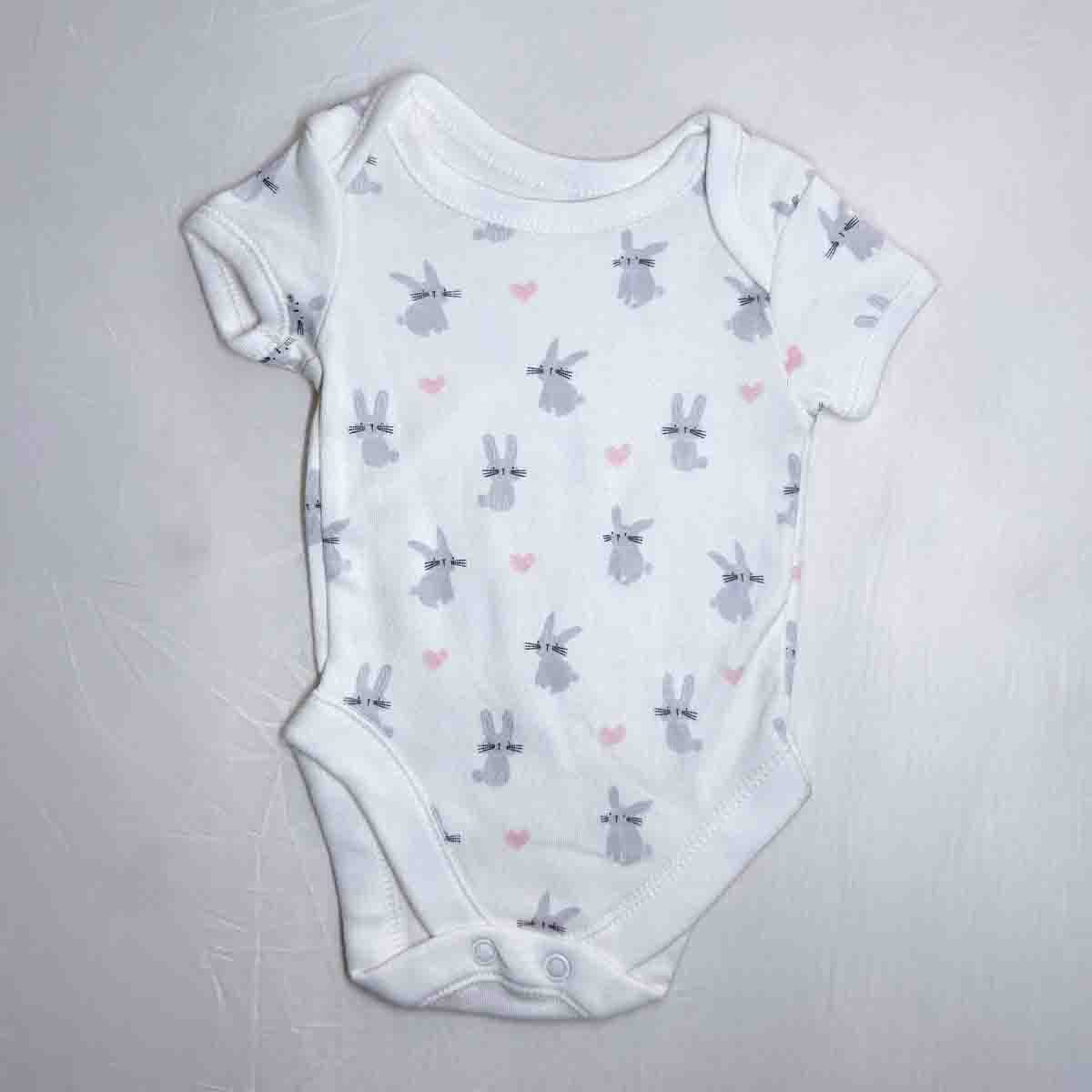 Bunny blanc baby bodysuit
