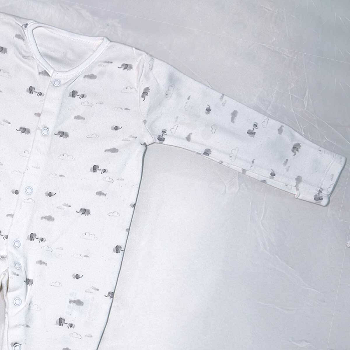 Little Elephant Moonlight Sleepsuit close-up view