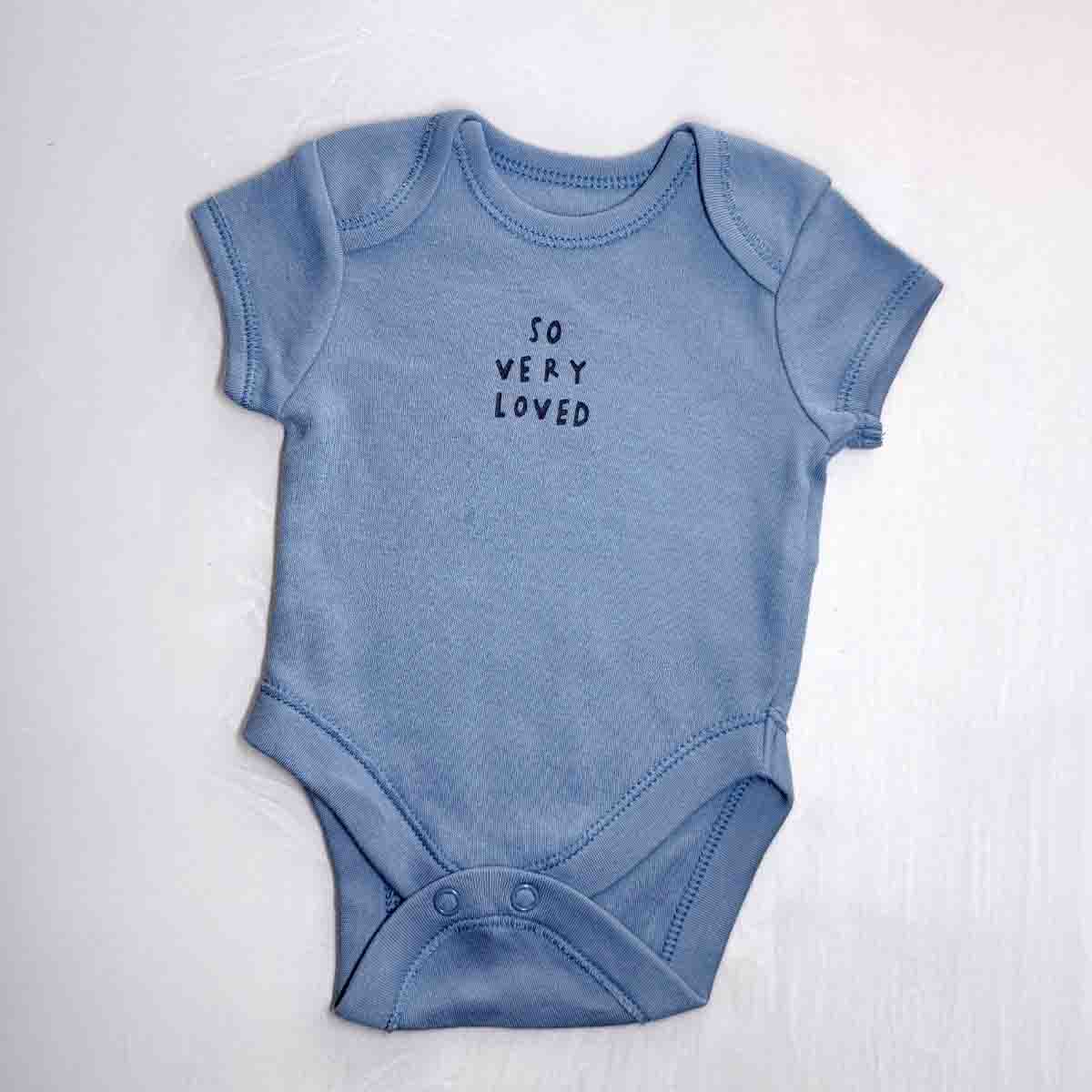 So very loved baby bodysuit